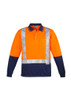 ZH234 - Mens Hi Vis Spliced Polo - Long Sleeve Shoulder Taped - Syzmik sold by Kings Workwear  www.kingsworkwear.com.au