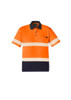 ZH535 - Unisex Hi Vis Segmented S/S Polo - Hoop Taped - Syzmik sold by Kings Workwear  www.kingsworkwear.com.au