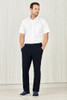CL958ML - Mens Comfort Waist Flat Front Pant - Biz Care  sold by Kings Workwear  www.kingsworkwear.com.au