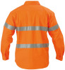 Bisley BTC6482 HiVis 3M Reflective Tape Closed Front Mens Drill L/S Shirt