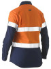 Bisley BL6996T Women's Taped Two Tone Hi Vis Recycled Drill Shirt Bisley BL6996T Women's Taped Two Tone Hi Vis Recycled Drill Shirt