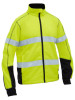 Bisley Mens Taped Hi Vis Zip Front Fleece (BK6611T) Bisley Mens Taped Hi Vis Zip Front Fleece (BK6611T)