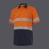 KingGee Mens Workcool Vented Spliced Shirt Taped Short Sleeve - K54911 KingGee Mens Workcool Vented Spliced Shirt Taped Short Sleeve - K54911