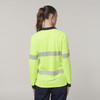 Hard Yakka Womens Long Sleeve Hi Vis Taped Polo - Y08604 Hard Yakka Womens Long Sleeve Hi Vis Taped Polo - Y08604