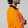 Hard Yakka Mens Long Sleeve Hi Vis Polo - Y19617 Hard Yakka Mens Long Sleeve Hi Vis Polo - Y19617