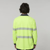 Hard Yakka Mens Long Sleeve Hi Vis Taped Polo - Y19619 Hard Yakka Mens Long Sleeve Hi Vis Taped Polo - Y19619
