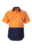 Hard Yakka Koolgear Hi-Visibility Two Tone Cotton Twill Ventilated Shirt Short Sleeve - Y07559 Hard Yakka Koolgear Hi-Visibility Two Tone Cotton Twill Ventilated Shirt Short Sleeve - Y07559