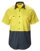 Hard Yakka Koolgear Hi-Visibility Two Tone Cotton Twill Ventilated Shirt Short Sleeve - Y07559 Hard Yakka Koolgear Hi-Visibility Two Tone Cotton Twill Ventilated Shirt Short Sleeve - Y07559