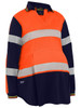 BKLM6225T - Women's Taped Hi Vis Recycled V-Neck Maternity Polo - Bisley