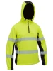 BK6571T - Flex & Move™ Hi Vis Taped Liquid Repellent Fleece Hoodie - Bisley