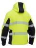 BK6571T - Flex & Move™ Hi Vis Taped Liquid Repellent Fleece Hoodie - Bisley
