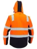 BJ6078T - Taped Two Tone Hi Vis 3 in 1 Soft Shell Jacket - Bisley