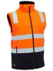 BJ6078T - Taped Two Tone Hi Vis 3 in 1 Soft Shell Jacket - Bisley