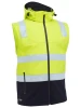 BJ6078T - Taped Two Tone Hi Vis 3 in 1 Soft Shell Jacket - Bisley