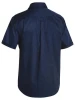 Bisley BSC1433 Closed Front Cotton Drill Shirt Short Sleeve
