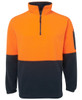 6HVPF - JB's Hi Vis 1/2 Zip Polar Fleece - Jb's Wear