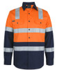 6DNW3 - JB's Hi Vis (D+N) L/S 150G Level 3 Work Shirt -  Jb's Wear