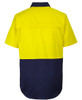 JB's Hi Vis Close Front S/S 150g Work Shirt - 6HVCW