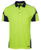 JB's Hi Vis S/S Arm Panel Polo - 6AP4S
