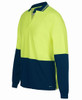 Jb's Hi Vis L/S Non Button Polo - 6HNBL