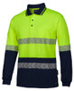 JB's Hi Vis L/S Segmented Tape Polo - 6HLST