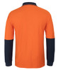 JB's Hi Vis L/S Cotton Pique Trad Polo - 6HVQL