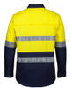 JB's Hi Vis (D+N) Close Front L/S 150g Work Shirt - 6HWCS