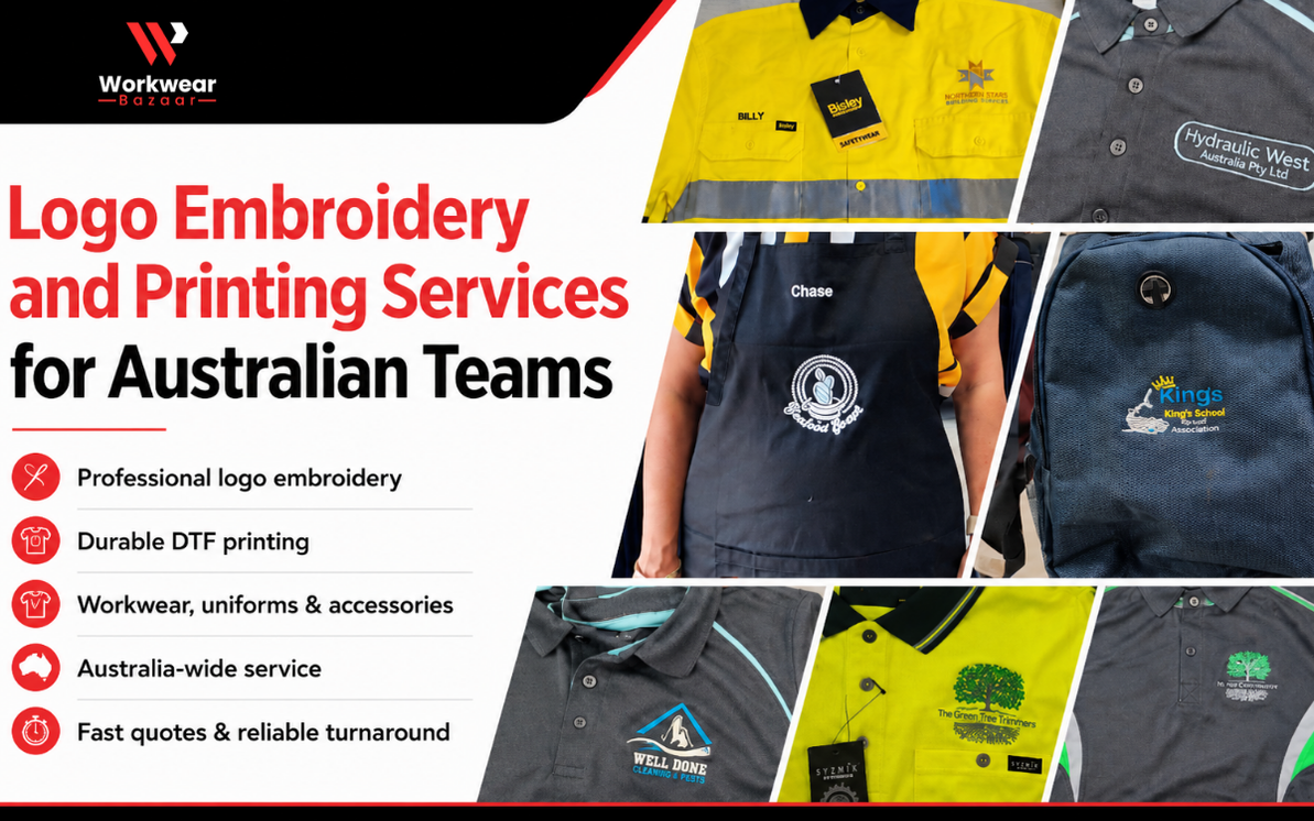 Logo Embroidery and Printing Services for Australian Teams