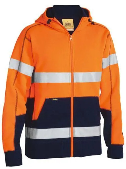 Bisley BK6988T Taped HiVis Fleece Hoodie With Sherpa Lining