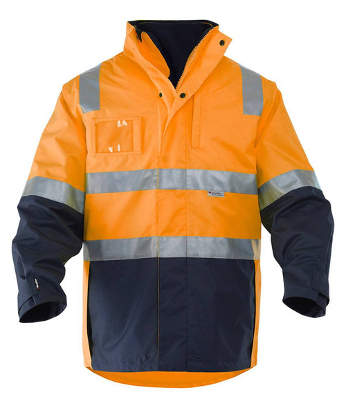 KingGee Mens 4 in 1 Waterproof Wet Weather Jacket - K55300 - KingGee sold by Kings Workwear www.kingworkwear.com.au