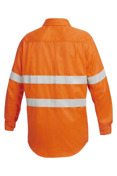 KingGee Shieldtec FR Full Hi-Visibility Closed Front Long Sleeve Shirt With FR Tape - Y04150 - KingGee sold by Kings Workwear www.kingworkwear.com.au