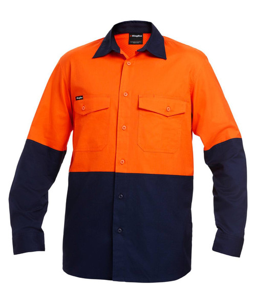 KingGee Mens Workcool 2 Spliced Shirt Long Sleeve - K54870 - KingGee sold by Kings Workwear www.kingworkwear.com.au KingGee Mens Workcool 2 Spliced Shirt Long Sleeve - K54870 - KingGee sold by Kings Workwear www.kingworkwear.com.au
