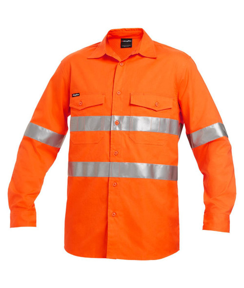 KingGee Mens Workcool2 Hi Vis Reflective Shirt Long Sleeve - K54890 - KingGee sold by Kings Workwear www.kingworkwear.com.au KingGee Mens Workcool2 Hi Vis Reflective Shirt Long Sleeve - K54890 - KingGee sold by Kings Workwear www.kingworkwear.com.au