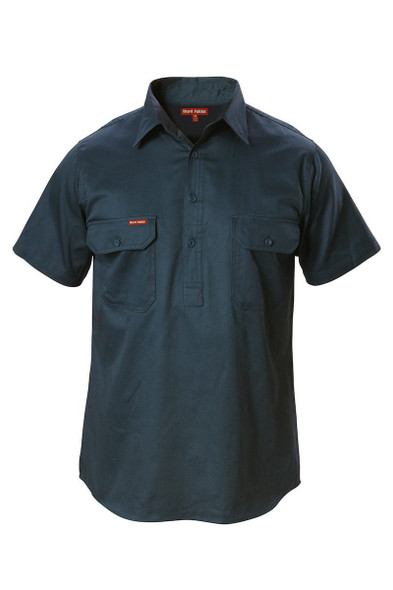Hard Yakka Foundations Cotton Drill Closed Front Short Sleeve Shirt - Y07540 - Hard Yakka sold by Kings Workwear www.kingworkwear.com.au Hard Yakka Foundations Cotton Drill Closed Front Short Sleeve Shirt - Y07540 - Hard Yakka sold by Kings Workwear www.kingworkwear.com.au