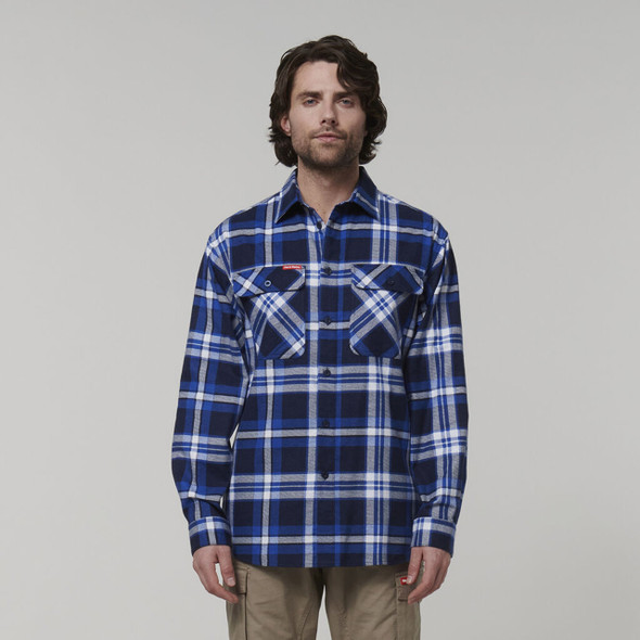 Core Long Sleeve Check Flannel Shirt Y07752 Core Long Sleeve Check Flannel Shirt Y07752