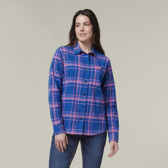 Hard Yakka Womens Check Flannie - Y08744 Hard Yakka Womens Check Flannie - Y08744
