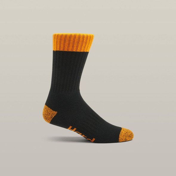 Hard Yakka Core Hi Vis Work Crew Sock - 3 Pack Y20014