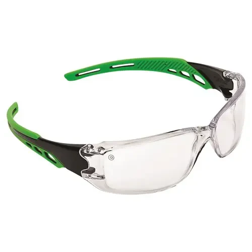 Pro Choice 9180 Cirrus Green Arms Safety Glasses Clear A/F Lens sold by Kings Workwear at www.kingsworkwear.com.au