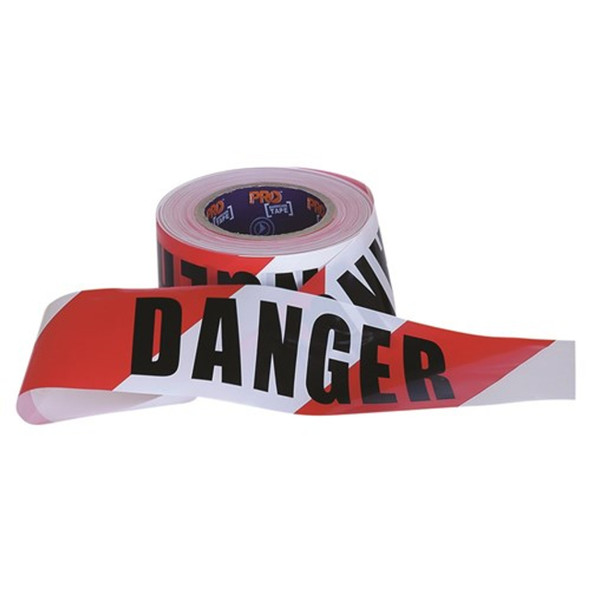 Pro Choice® Barricade Tape - 100m x 75mm DANGER Print DT10075 PK5