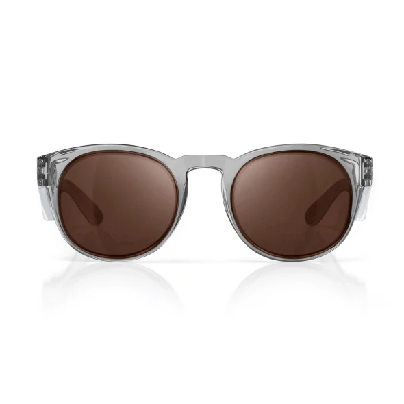 Safestyle - Cruisers Graphite Frame Brown Polarised Lens Safety Glasses CRGBRP100