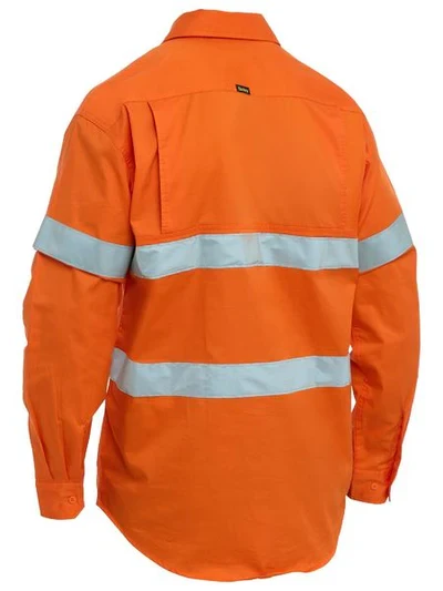 Bisley BSC6897T Taped Hi Vis Cool Lightweight Closed Front Shirt