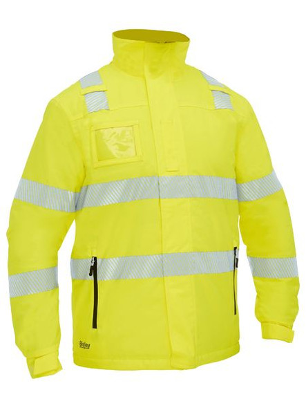 BJ6842T - Taped Hi Vis Heated Jacket with Hood - Bisley