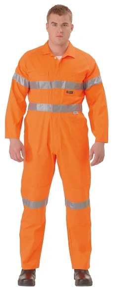Bisley BC6718TW HiVis Lightweight Coverall 3M Reflective Tape