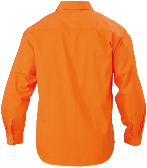 Bisley BS6339 HiVis Mens Drill L/S Shirt