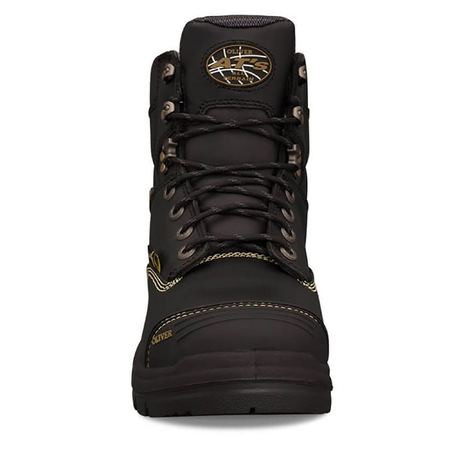 Oliver - 150mm Black Lace Up Met Boot -  55346