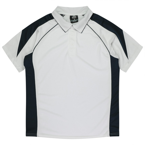 Front View of PREMIER MENS POLOS - W1301 -  sold by Kings Workwear www.kingsworkwear.com.au