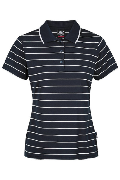 Front View of VAUCLUSE LADY POLOS - W2324 -  sold by Kings Workwear www.kingsworkwear.com.au