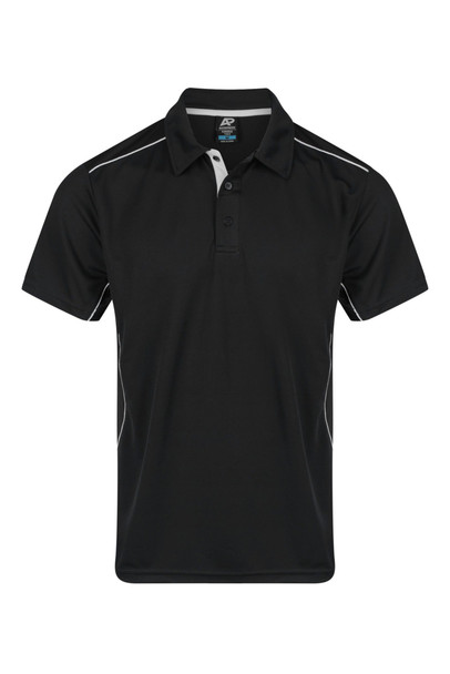 Front View of KURANDA MENS POLOS - W1323 -  sold by Kings Workwear www.kingsworkwear.com.au