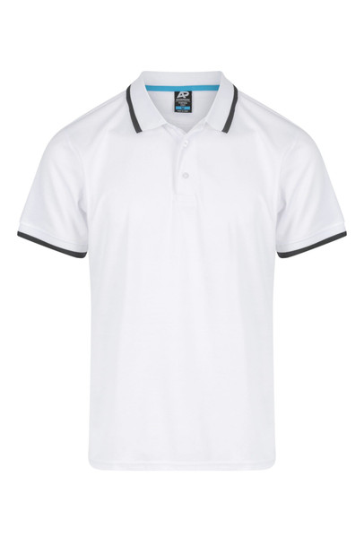 Front View of PORTSEA MENS POLOS - W1321 -  sold by Kings Workwear www.kingsworkwear.com.au