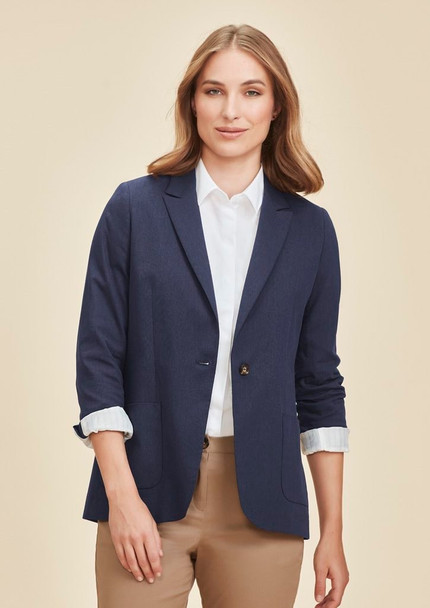 Front View of Womens Arden Blazer      sold by Kings Workwear www.kingsworkwear.com.au